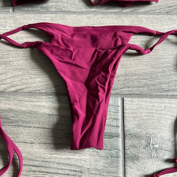 Zaful burgundy bikini set - Picture 5 of 7